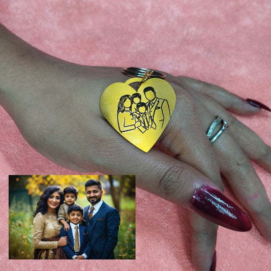 Personalized Gold Heart Pendant