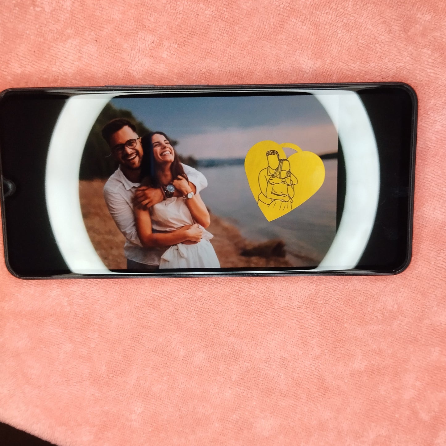 Personalized Gold Heart Pendant