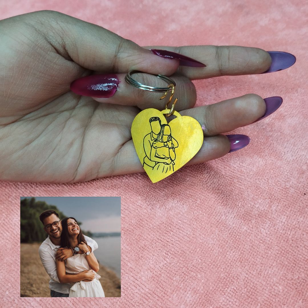 Personalized Gold Heart Pendant