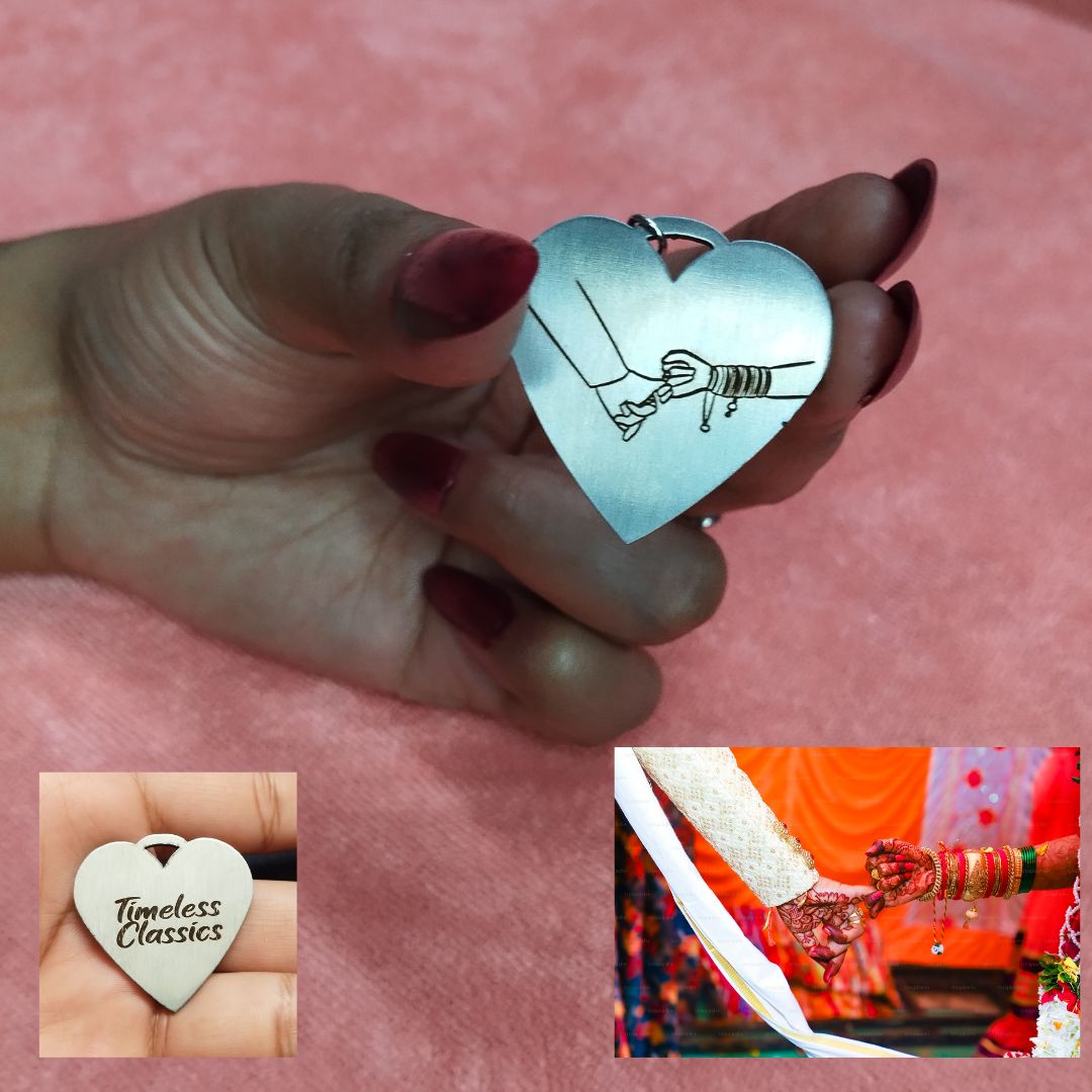 Personalized Silver Heart Pendant
