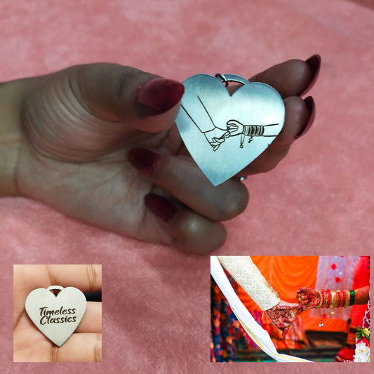 Personalized Silver Heart Pendant
