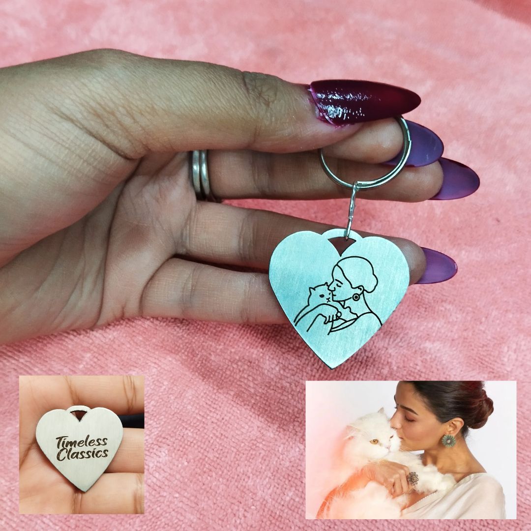 Personalized Silver Heart Pendant